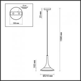 Подвесной светильник Odeon Light Fozzi  - 2